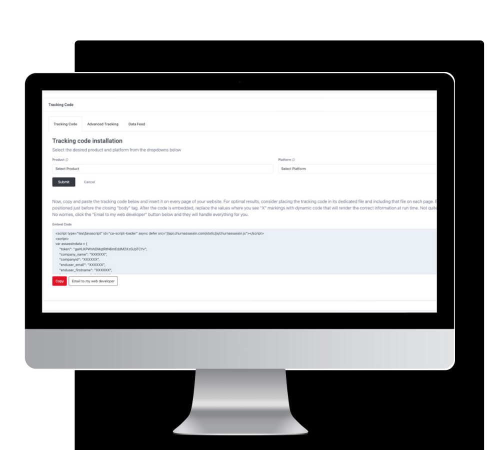 Churn Assassin Tracking Code Installation